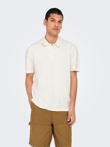 Only & Sons Shirt 'ONSKian' in White: front