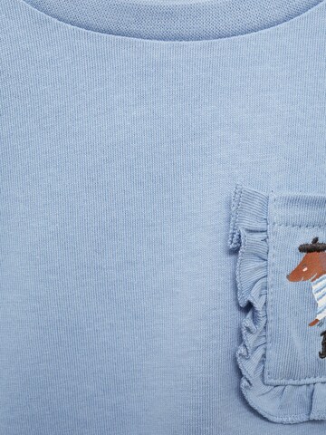 MANGO KIDS Bluser & t-shirts 'BONJOUR' i blå
