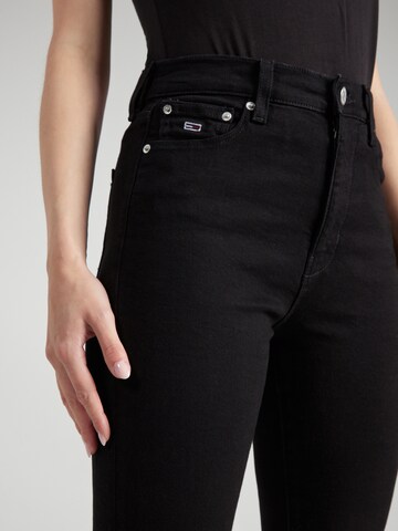 Tommy Jeans Skinny Kavbojke 'Sylvia' | črna barva