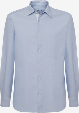 Camicia di Boggi Milano in blu: frontale