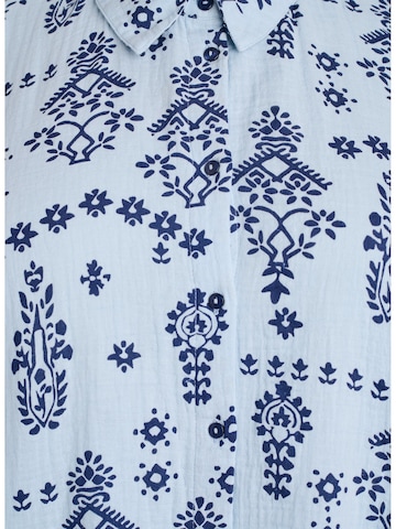Zizzi Traditional Blouse 'VVIVA' in Blue