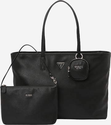 GUESS Ostoskassi 'POWER PLAY II LARGE TECH TOTE' värissä musta: etupuoli