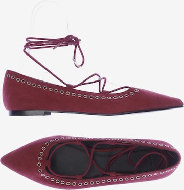 Asos Flats & Loafers in 39 in Red: front