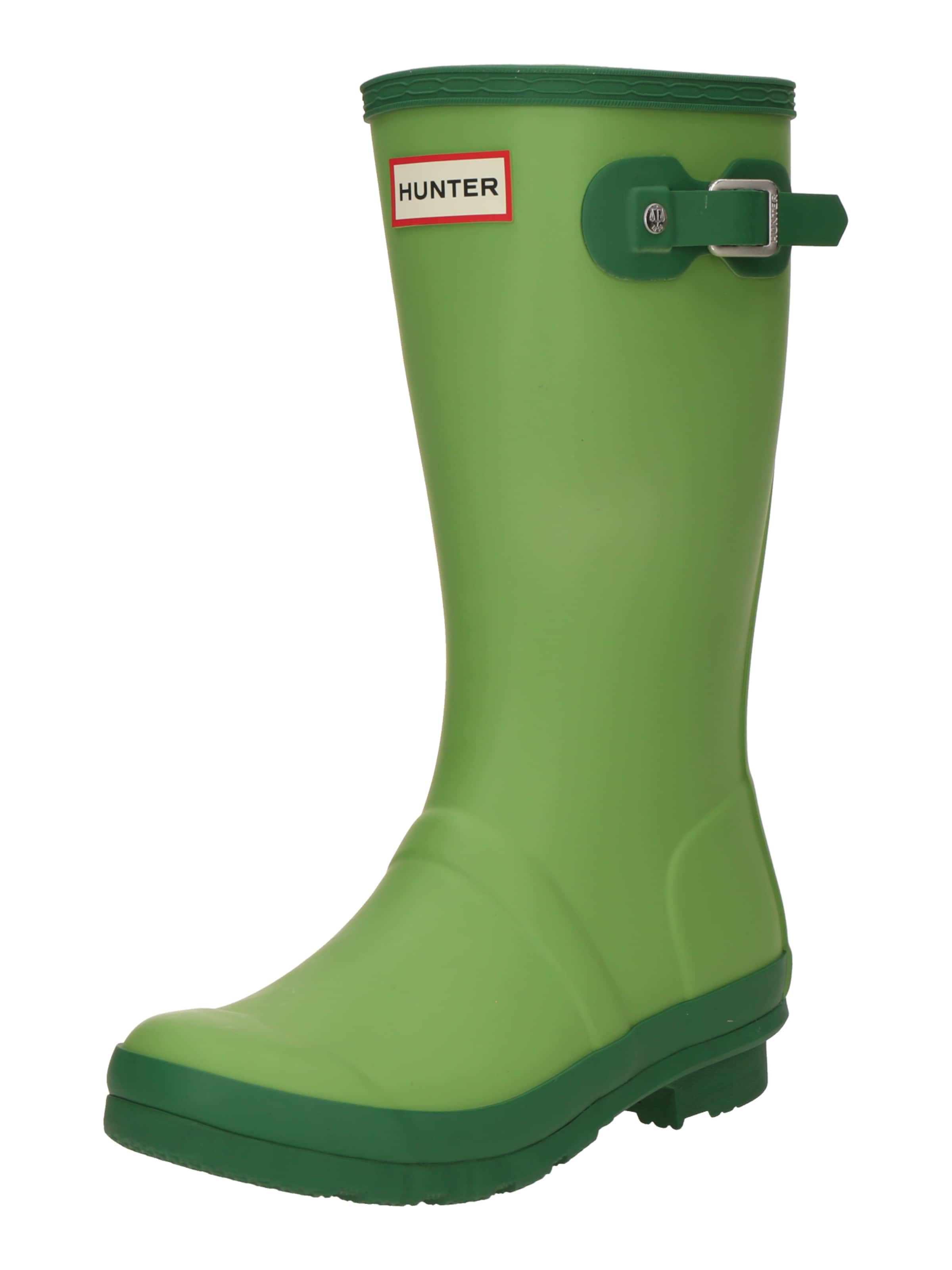 HUNTER Gumové holínky – zelená: přední strana