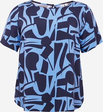 Camicia da donna 'CARNOVA' di ONLY Carmakoma in blu: frontale