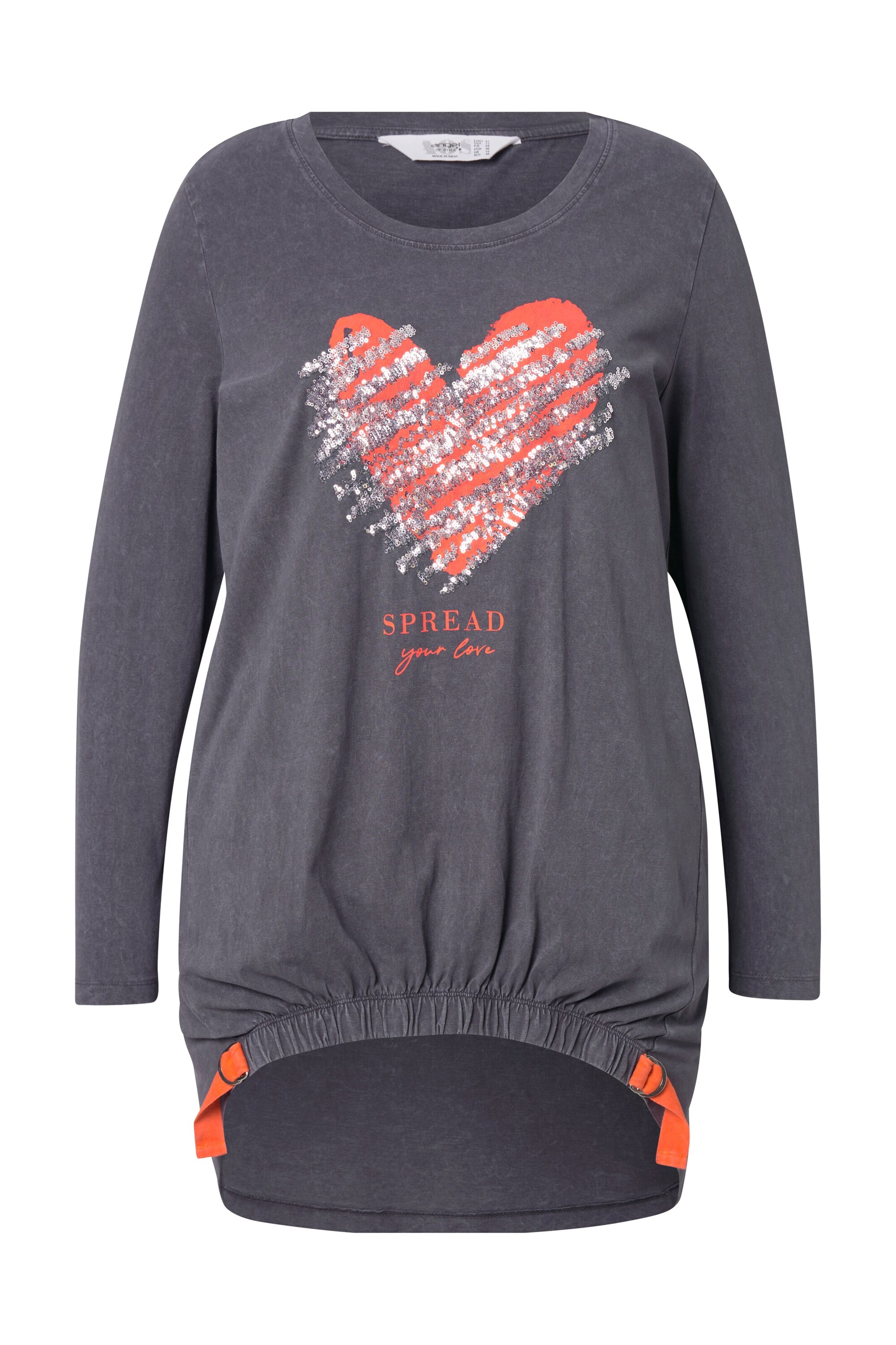 Angel of Style Sweatshirt in Grijs: voorkant