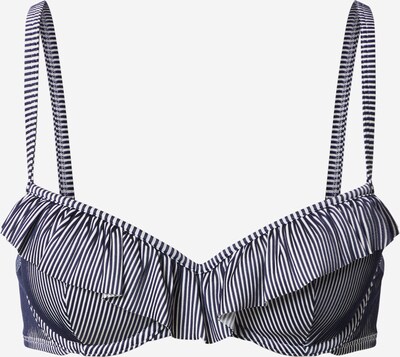 Hunkemöller Hauts de bikini en bleu marine / blanc, Vue avec produit