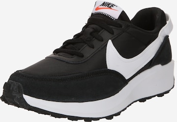 Nike Sportswear - Sapatilhas baixas 'Waffle Debut' em preto: frente