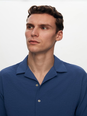 D’S Damat Regular fit Overhemd in Blauw