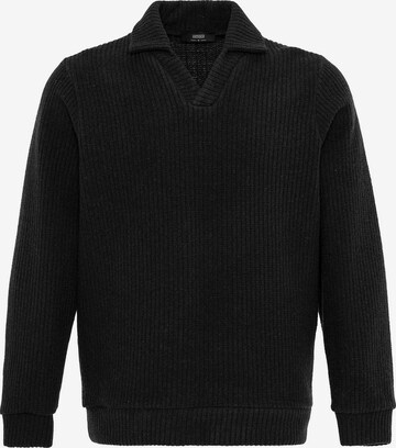 Pull-over Antioch en noir : devant