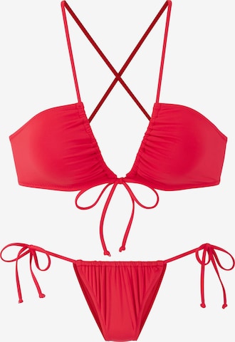 BUFFALO Kolmio Bikini värissä punainen: etupuoli