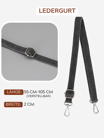 Brise Schultertasche 'Afia Suede' in Grau