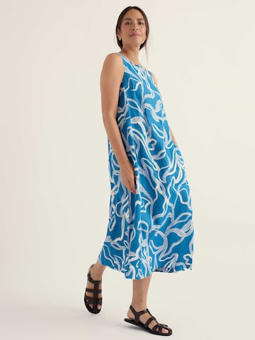 Seasalt Cornwall Jurk 'Cresting Waves' in Blauw: voorkant