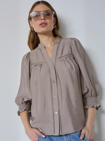 co'couture - Camiseta ' Callum ' en beige: frente