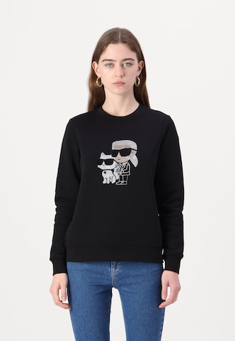 Karl Lagerfeld Sweatshirt 'Ikon' in Schwarz: Vorderseite