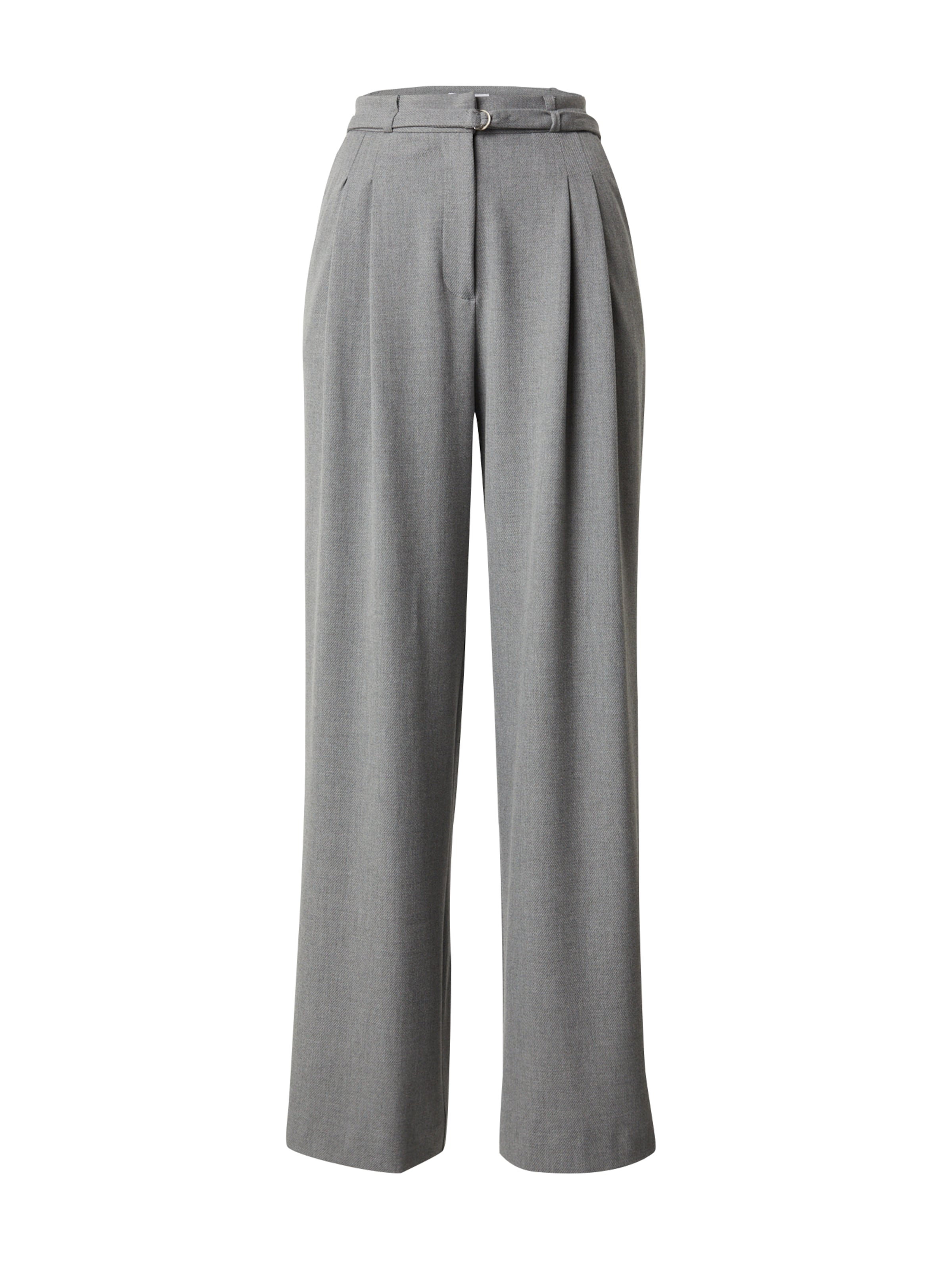 Wide Leg Pantalon 'Elna' EDITED en gris : devant