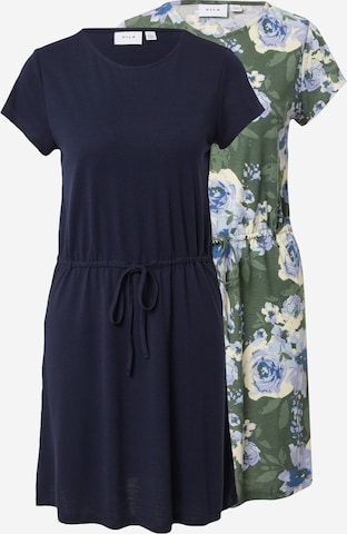 VILA Dress in Blue: front