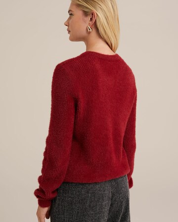 WE Fashion Cardigan i rød