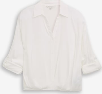 Bluză de la TOM TAILOR pe alb: față