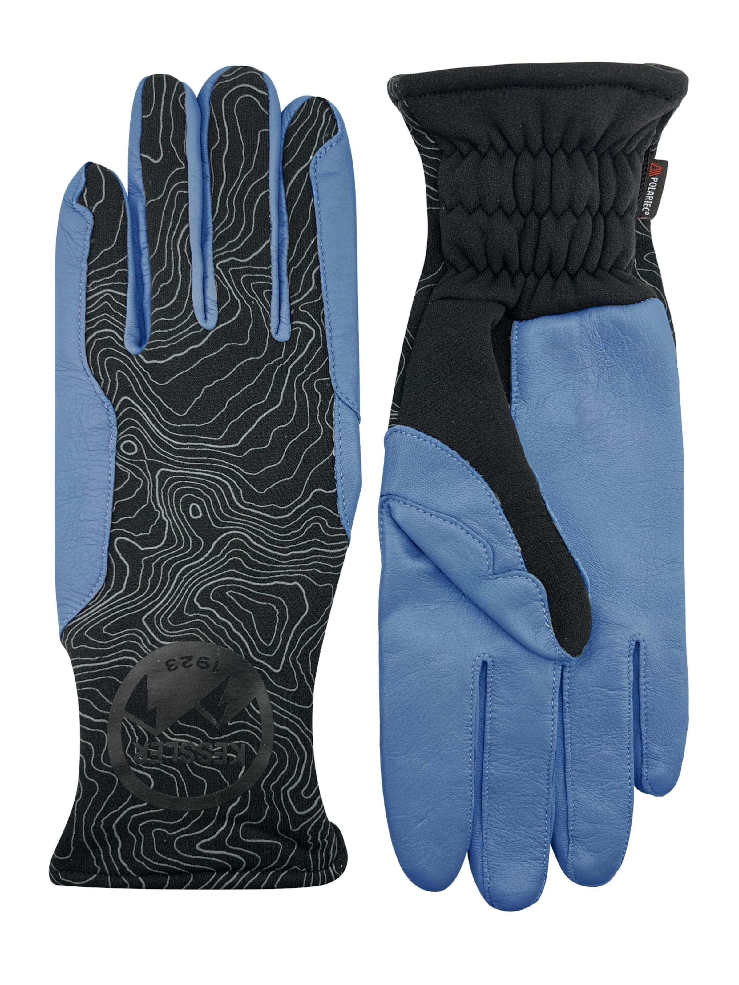 KESSLER Fingerhandschuhe 'MATTILA'‌‌ in Blau: Vorderseite