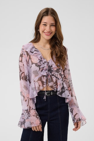 SAINT TROPEZ Bluse 'Solange' in Lila: Vorderseite