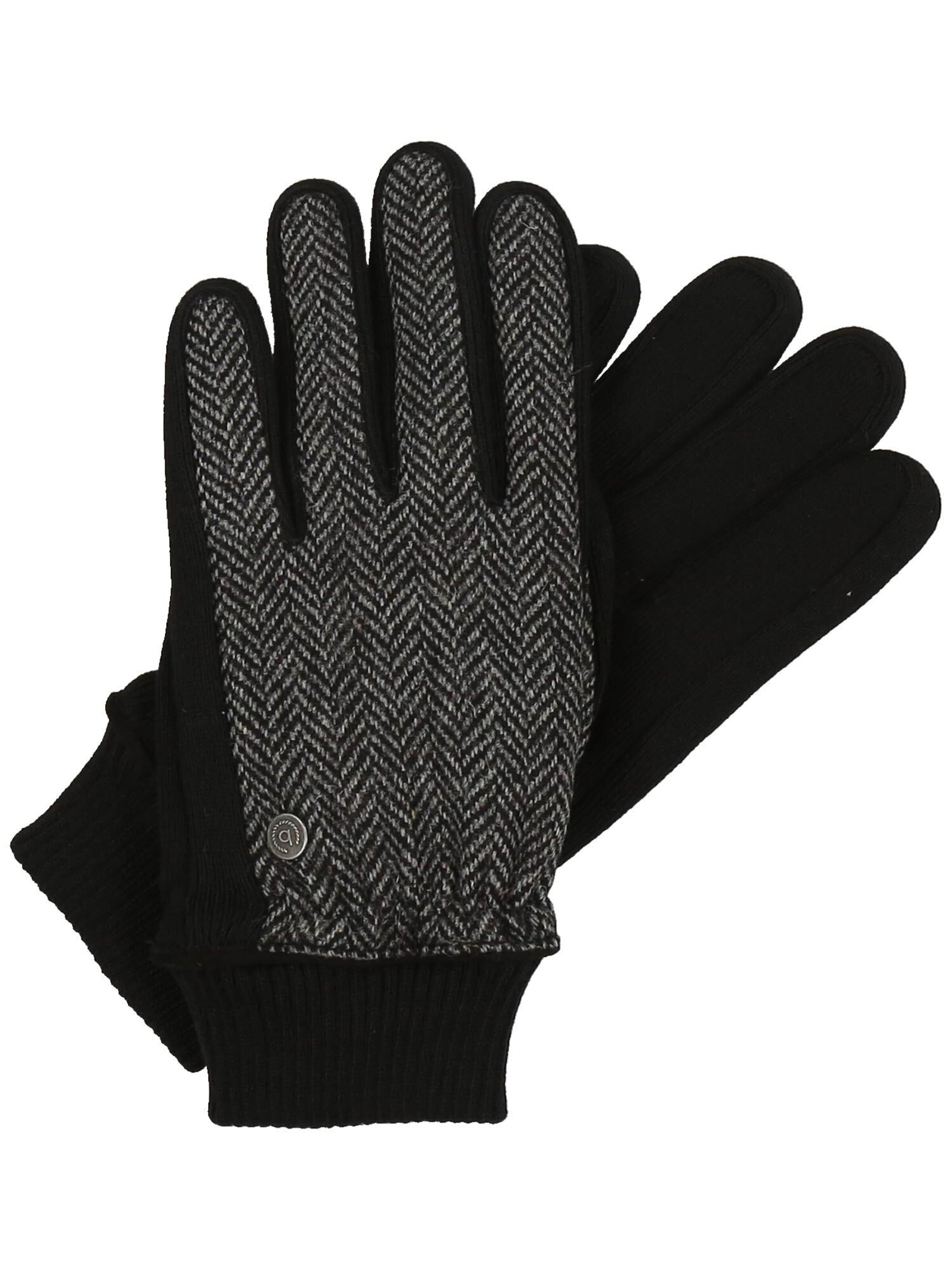 bugatti Full Finger Gloves in Black