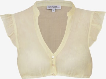 MARJO Trachten-pusero 'Waldbrunn' värissä keltainen: etupuoli