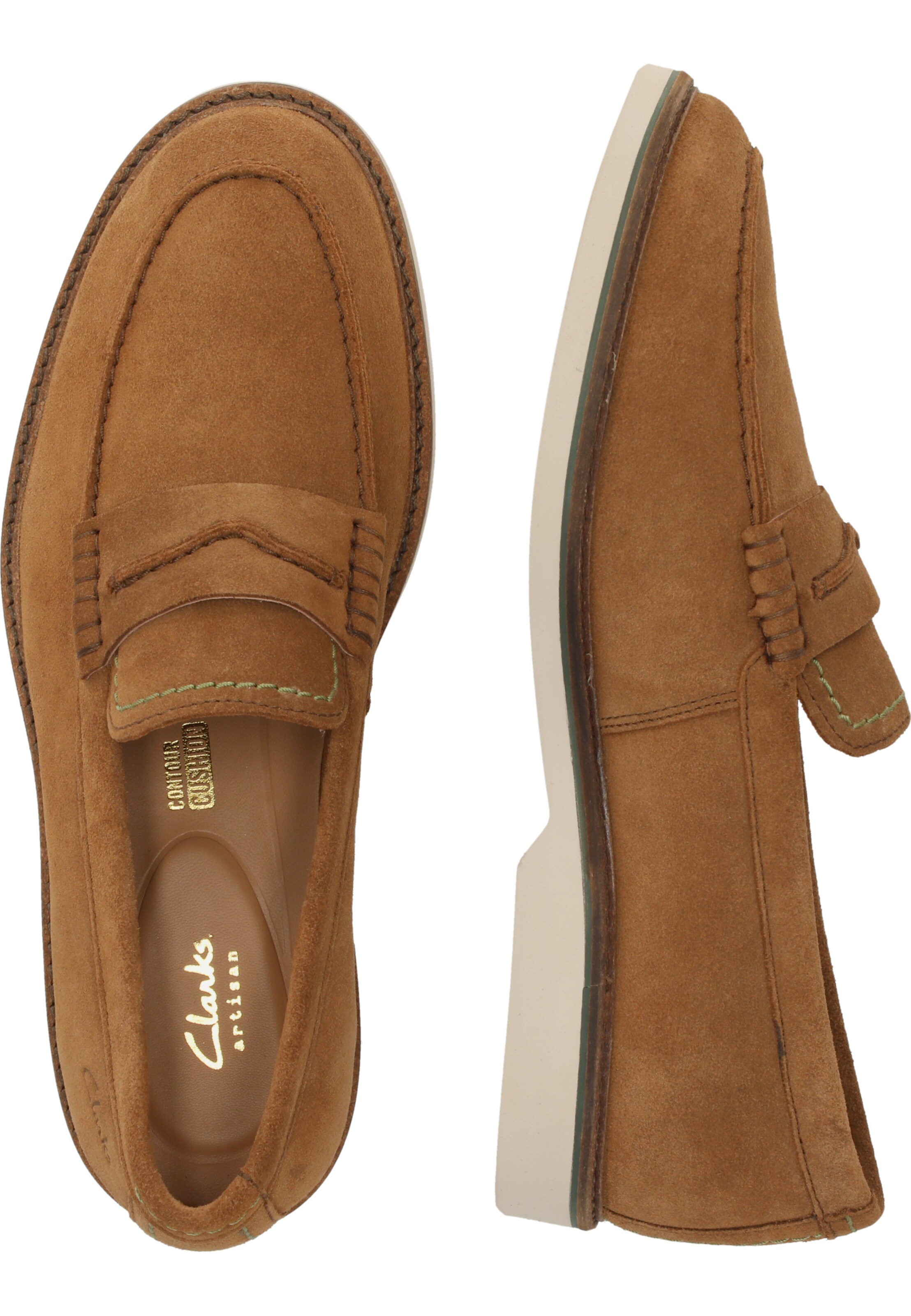 CLARKS Slip-ons 'Atticus' in Brown