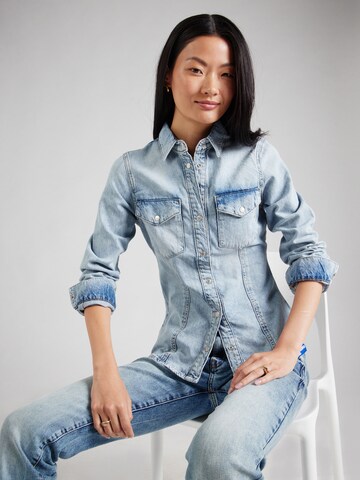 Chemisier KARL LAGERFELD JEANS en bleu : devant
