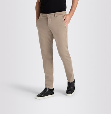 MAC Slim fit Chino Pants in Beige: front