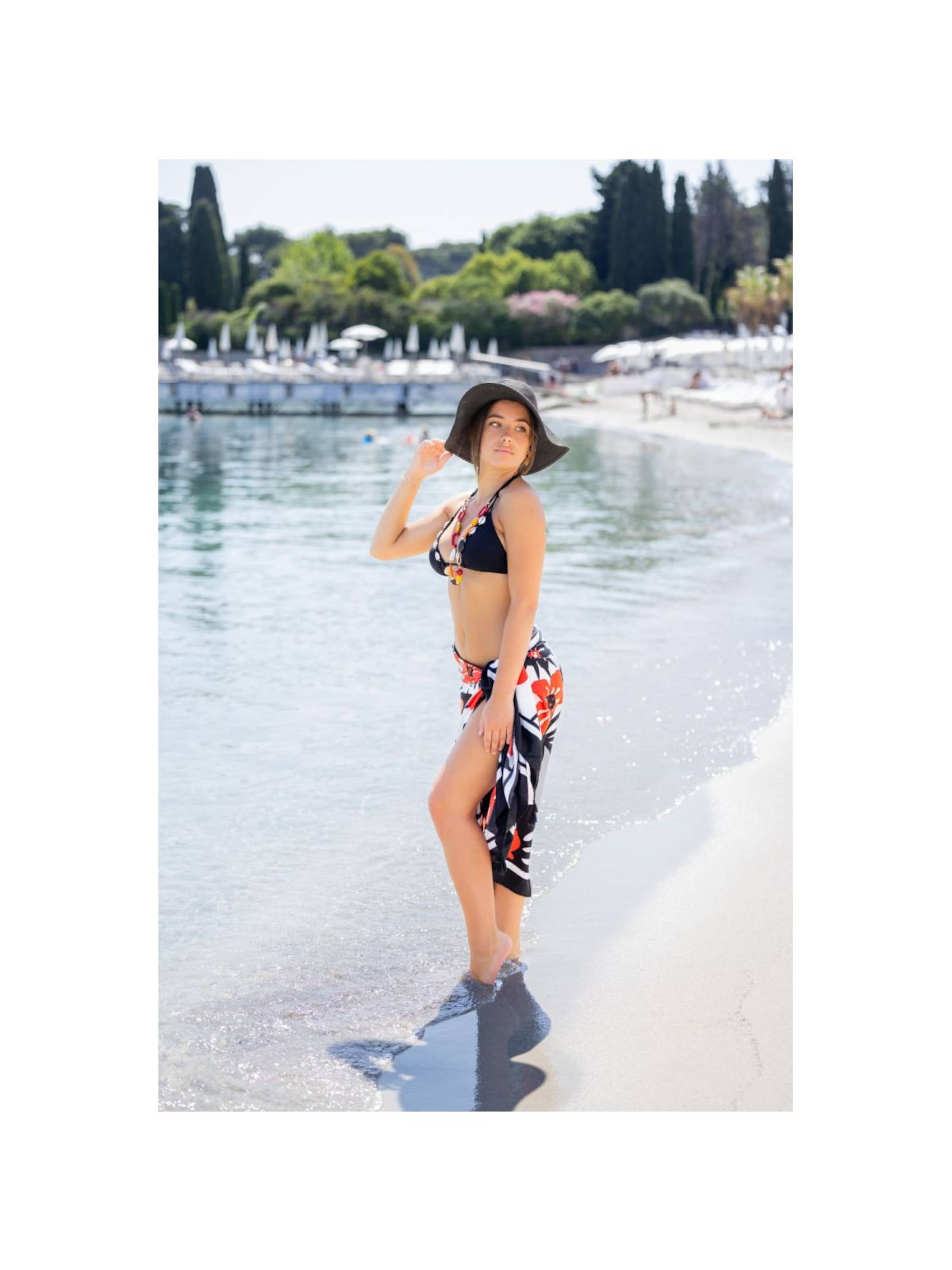 alberto cabale Rok 'Paréo de plage RITA' in Zwart