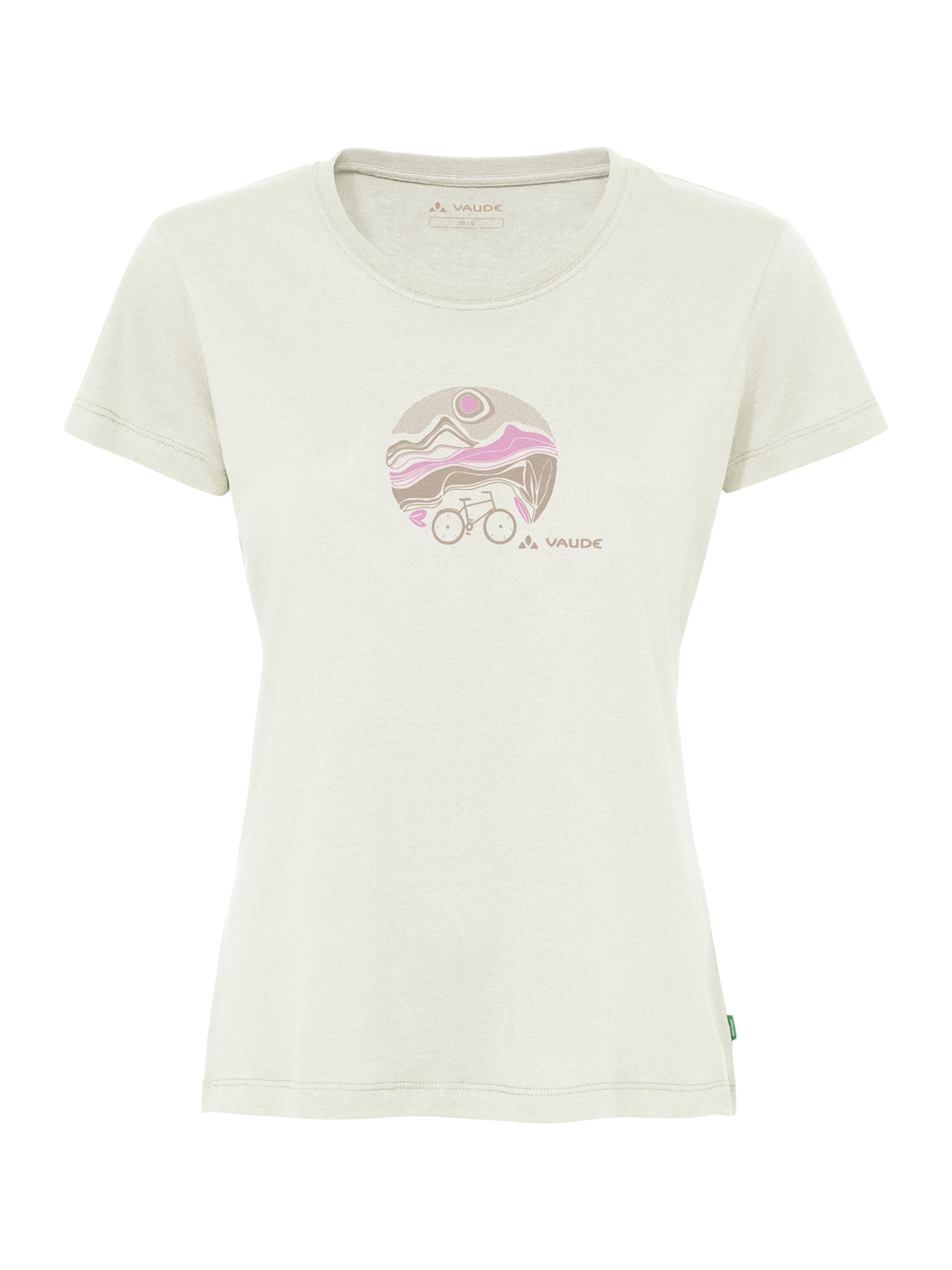 VAUDE T-Shirt in hellgrau / hellpink / wollweiß, Produktansicht