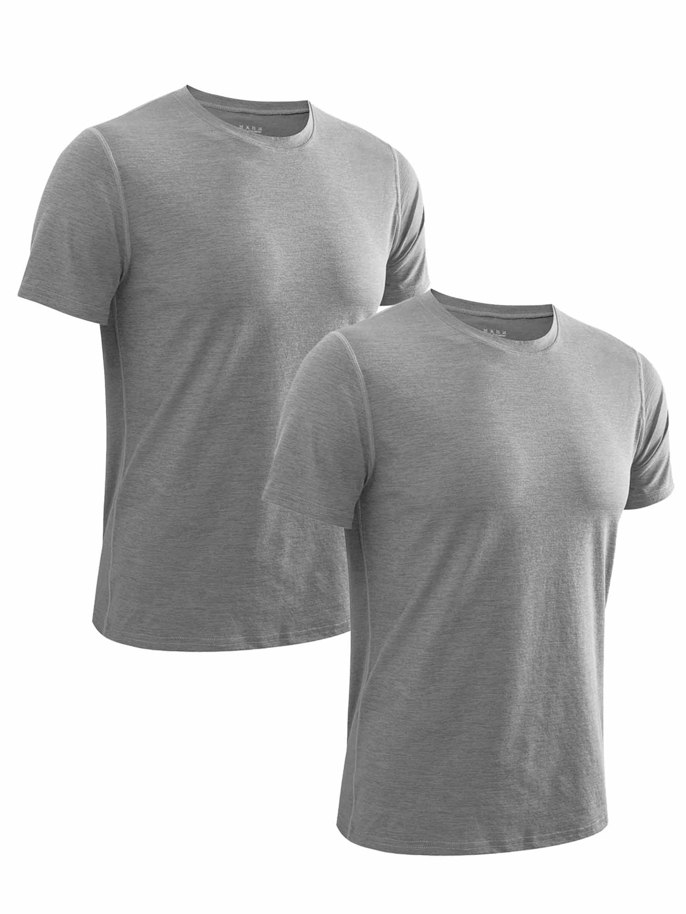 MEETWEE Shirt '2-Pack Casual Quick-Drying T-Shirts' in Grijs: voorkant