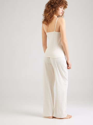 Hunkemöller Пижама 'Cami Pointelle Lace Hearts' в бежово