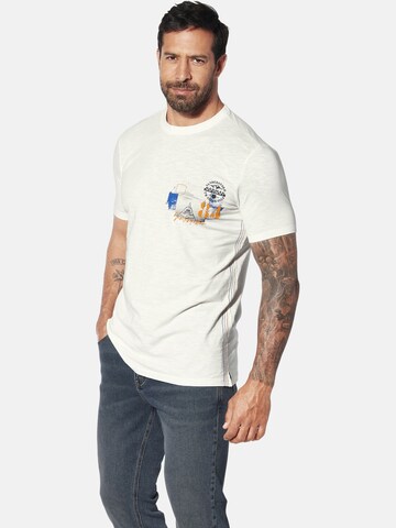 T-Shirt ' Tuppe ' Jan Vanderstorm en blanc : devant