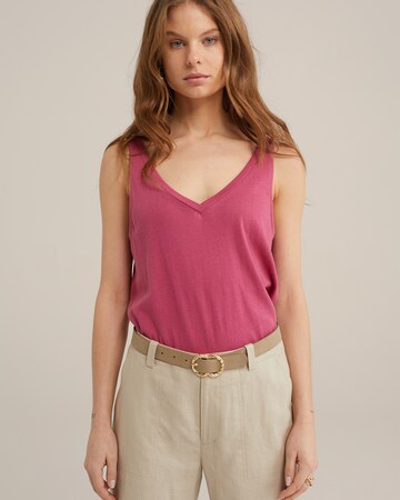 Top di WE Fashion in rosa: frontale