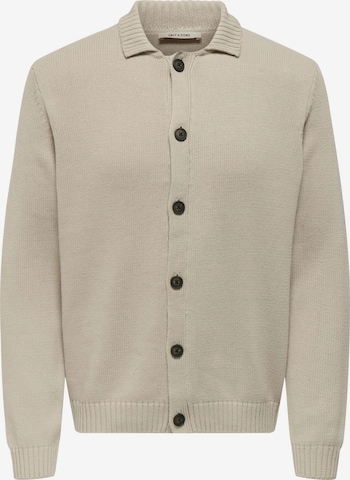 Only & Sons - Cárdigan 'ONSJacob' en beige: frente