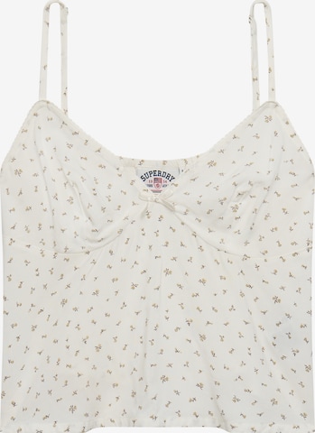 Haut Superdry & Co en blanc : devant
