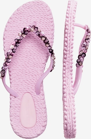 ILSE JACOBSEN T-Bar Sandals 'BEET02' in Pink