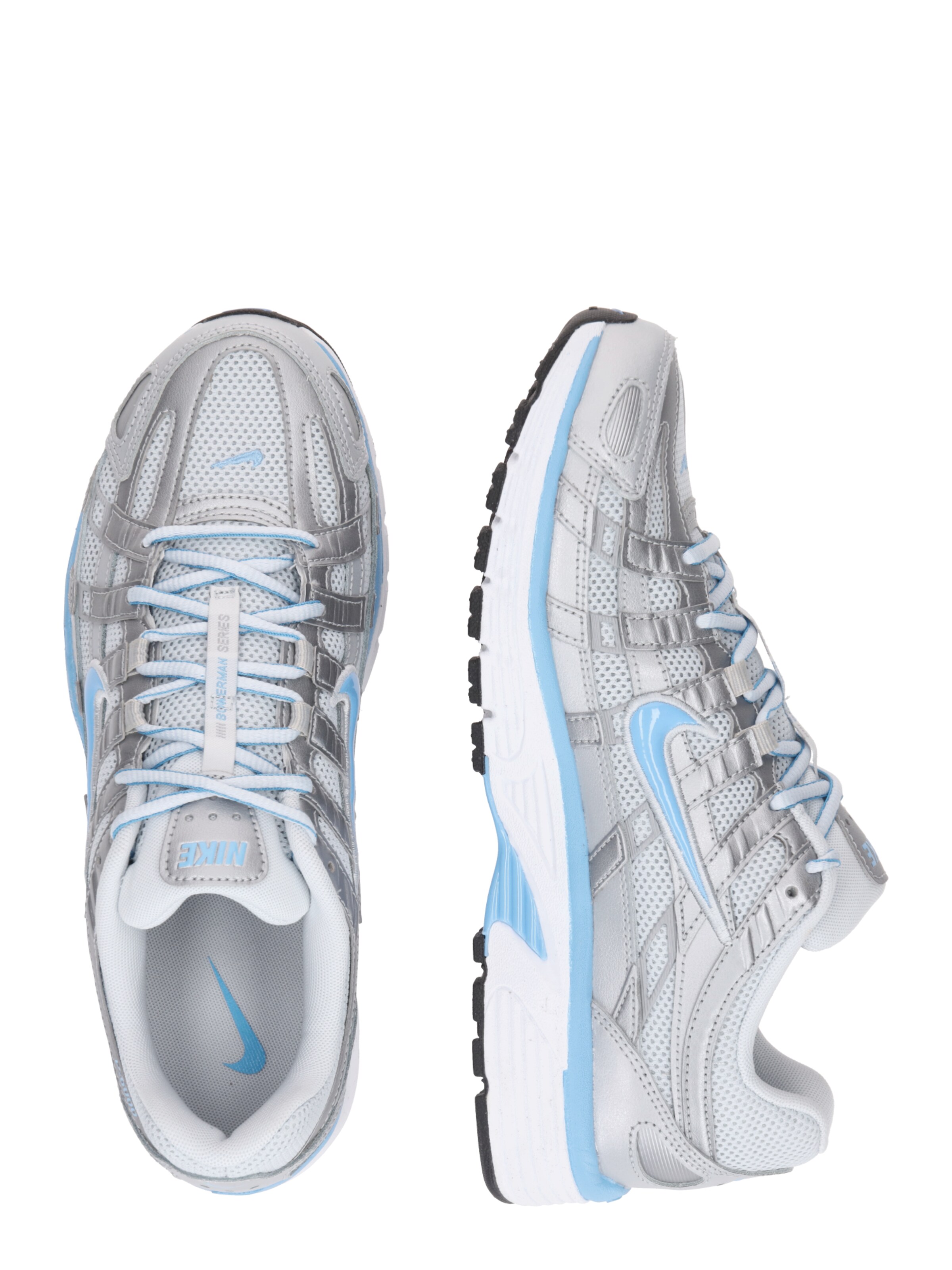 Baskets basses 'P-6000' Nike Sportswear en argent