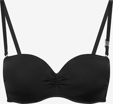 FÉRAUD PARIS Bikini Top ' Basic ' in Black: front