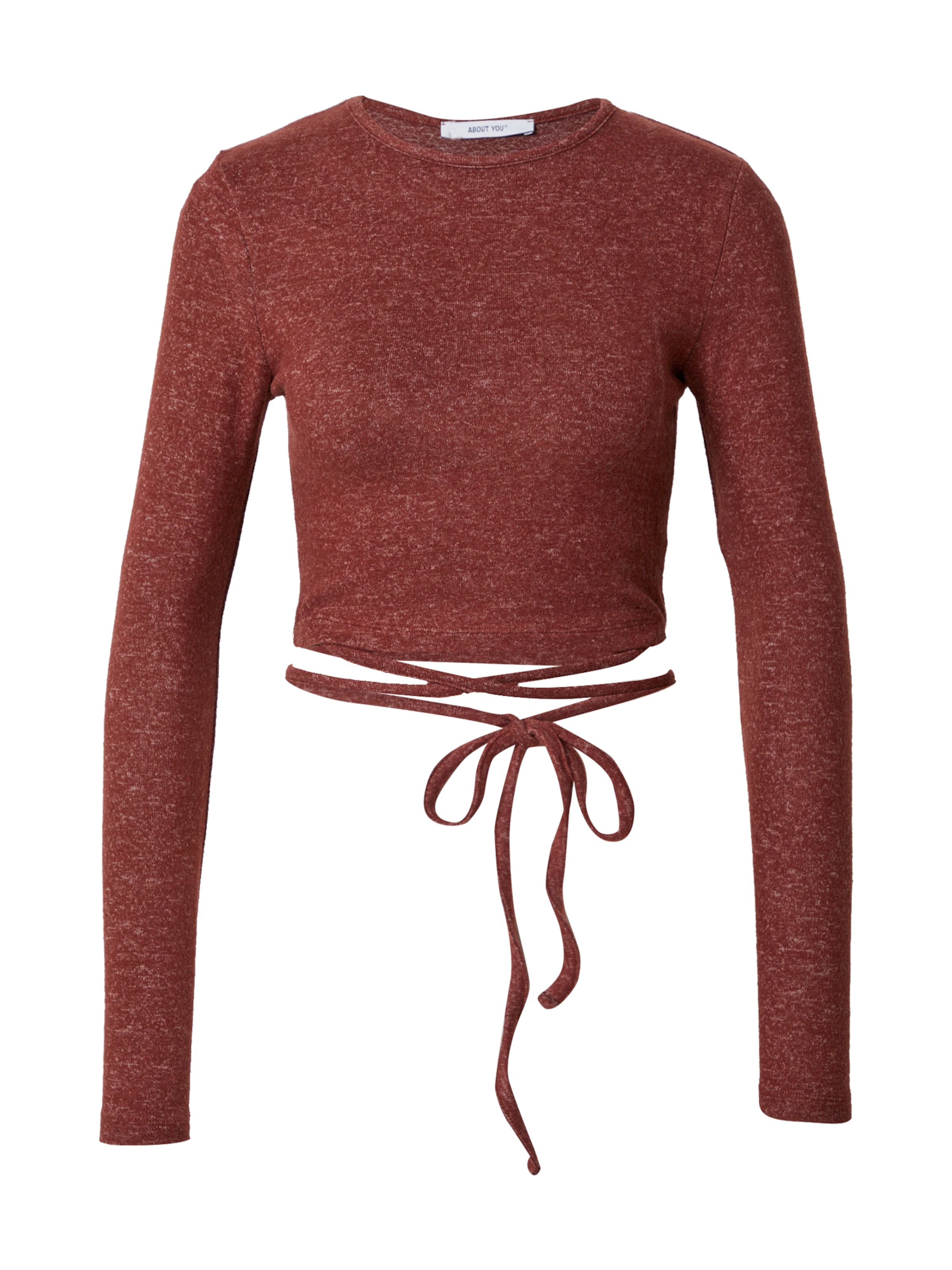 ABOUT YOU - Camiseta 'Lino' en marrón: frente