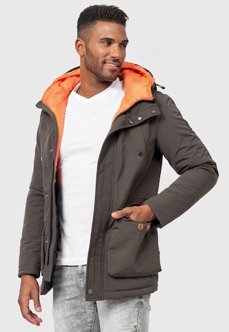 Parka d’hiver 'Waters' INDICODE JEANS en gris
