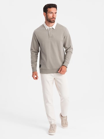 Ombre Athletic Sweatshirt in Beige: front