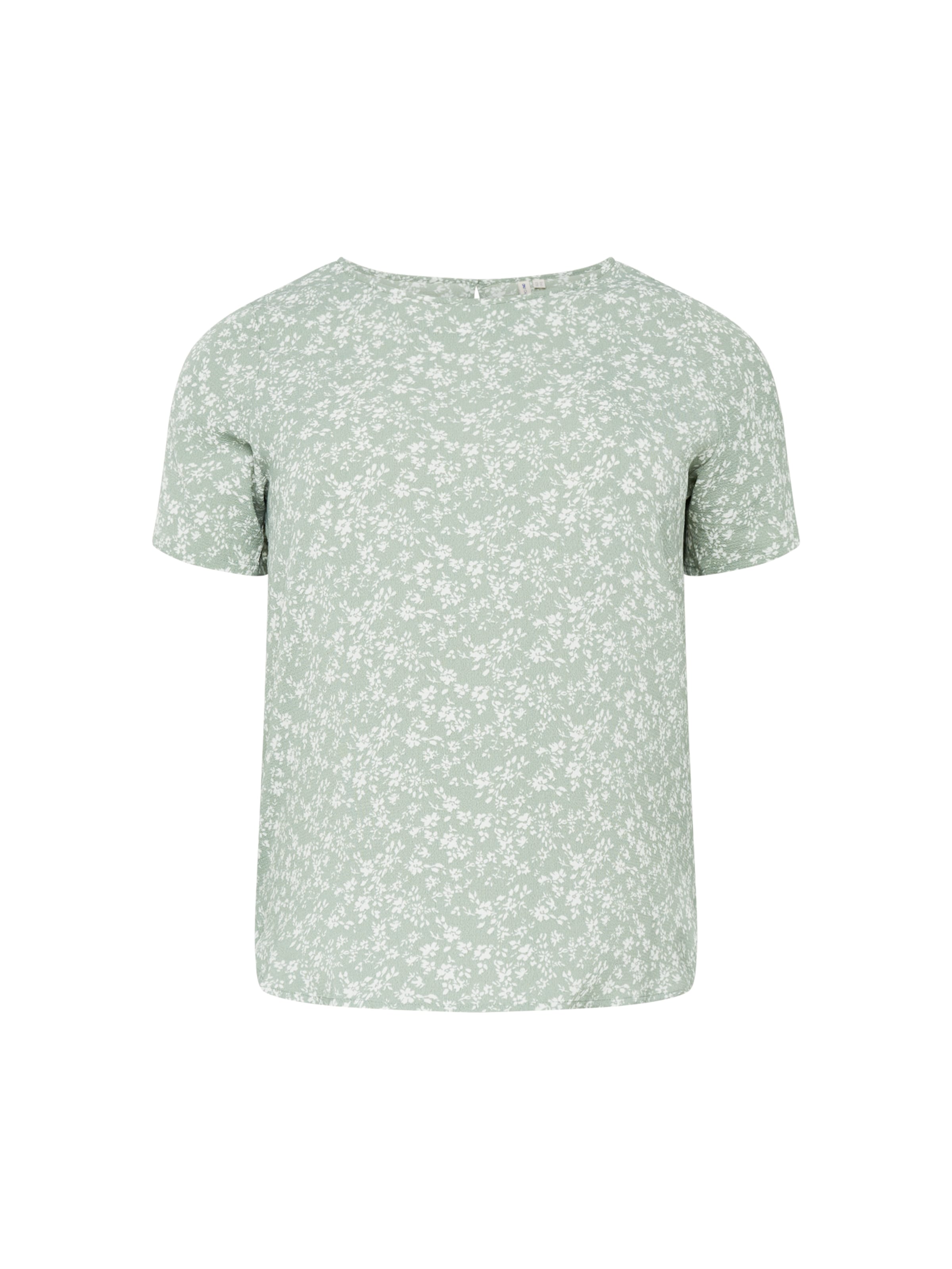 ONLY Carmakoma Blouse 'Vica' in Groen: voorkant