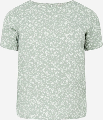 ONLY Carmakoma Blouse 'Vica' in Groen: voorkant