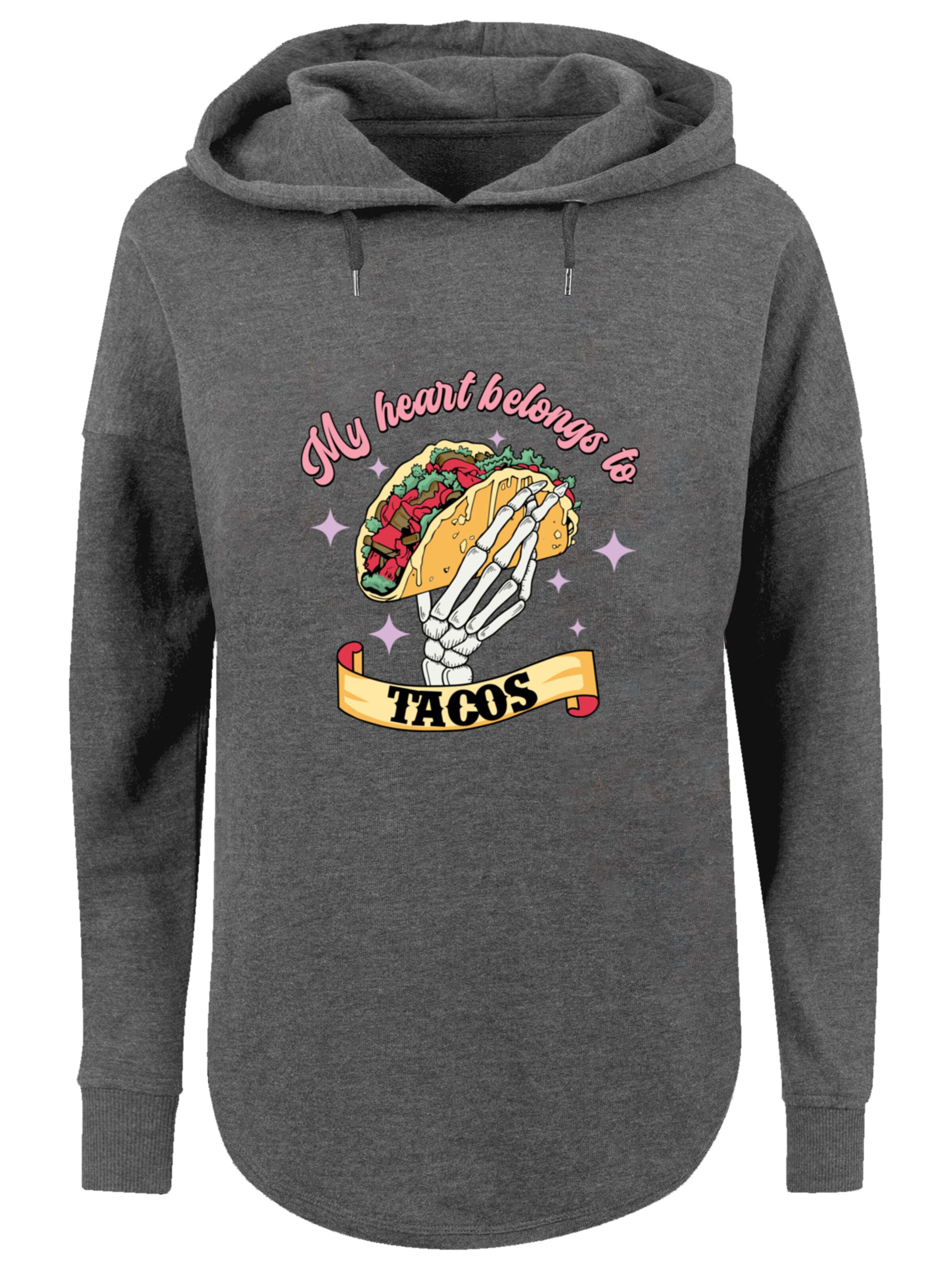 F4NT4STIC Sweatshirt in Grijs: voorkant