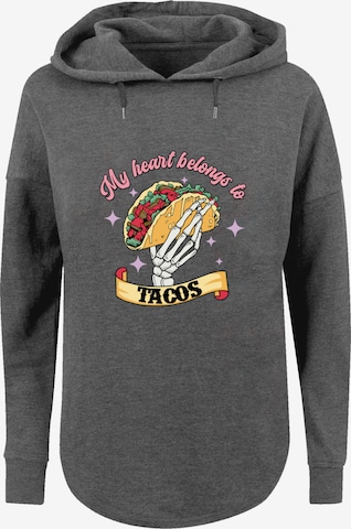 Sweat-shirt F4NT4STIC en gris : devant