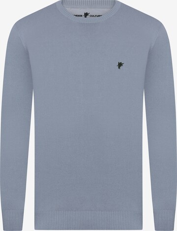 DENIM CULTURE Sweater ' NARCISO ' in Blue: front