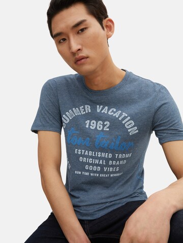 TOM TAILOR T-Shirt in Blau